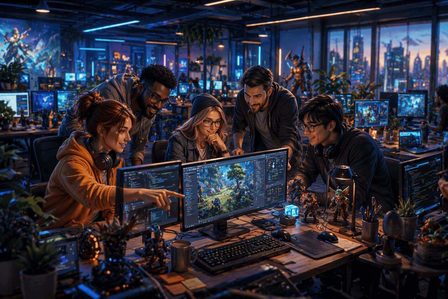 Equipe Tigrinex em colaboração